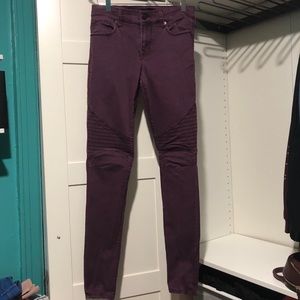 Express Mid Rise Purple Legging